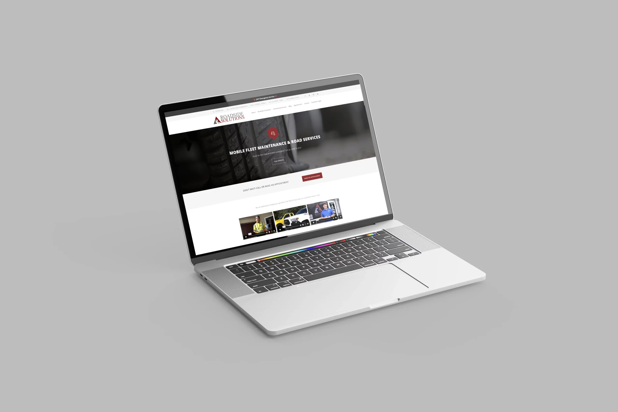 Roadside Solutions website
