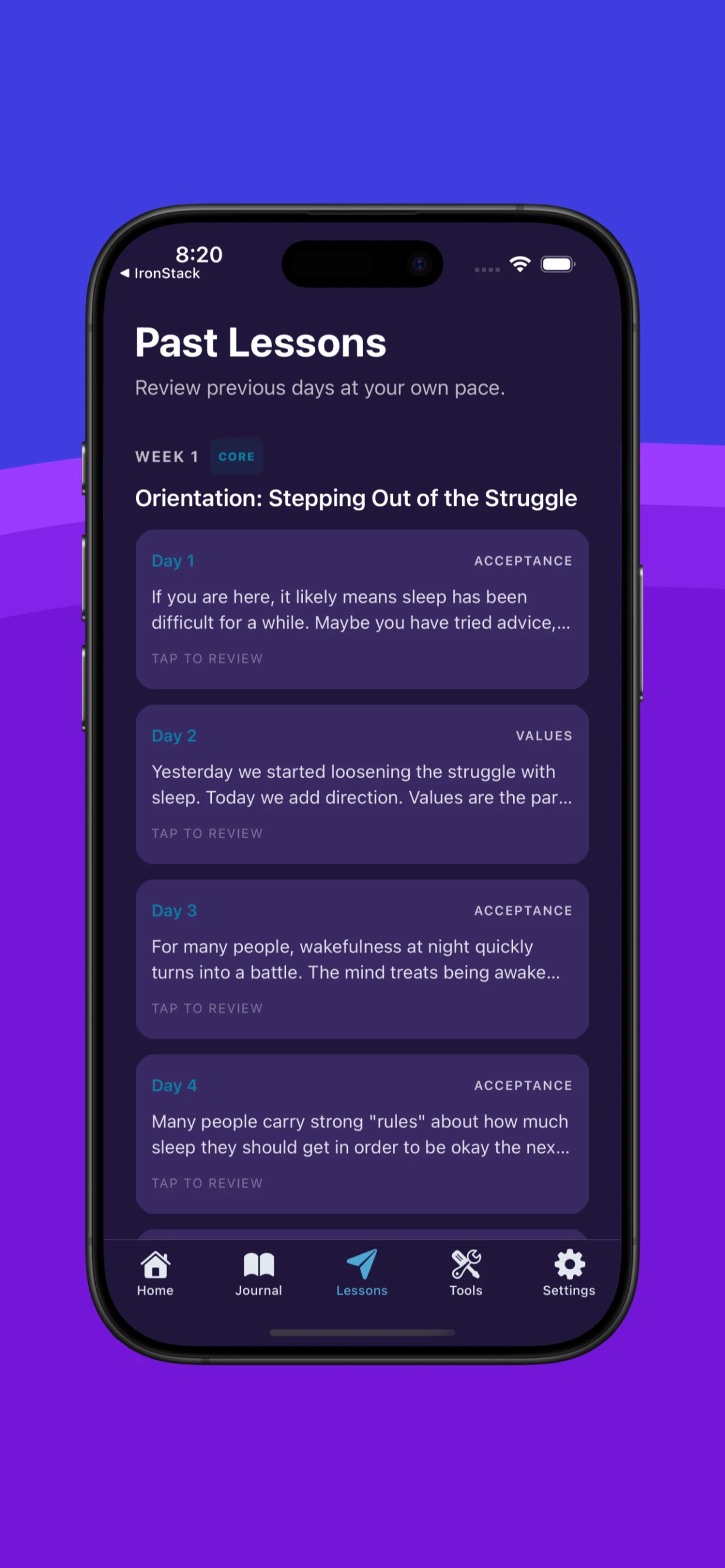 RestWise Sleep: Screen 09